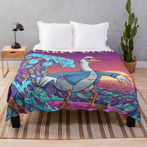 Item preview, Carpe Diem Sunset Surf Goose Art designed and sold by crazygoose30.
