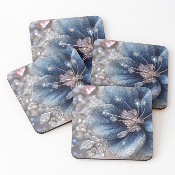 Item preview, Blue Flower with Diamonds designed and sold by AngelHomes1.