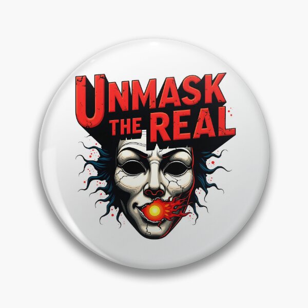 Item preview, Unmask The Real Shirt – True Self Neurodiversity Horror Mask Design designed and sold by Vajid Designs .