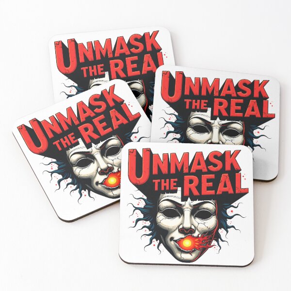 Item preview, Unmask The Real Shirt – True Self Neurodiversity Horror Mask Design designed and sold by Vajid Designs .