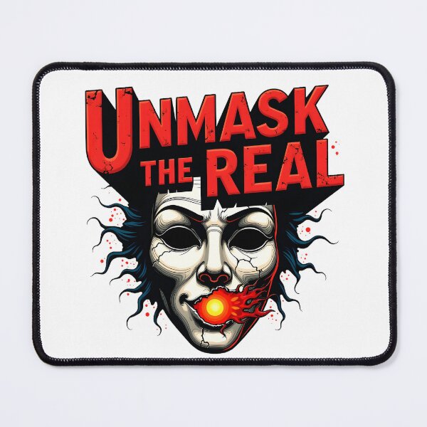 Item preview, Unmask The Real Shirt – True Self Neurodiversity Horror Mask Design designed and sold by Vajid Designs .