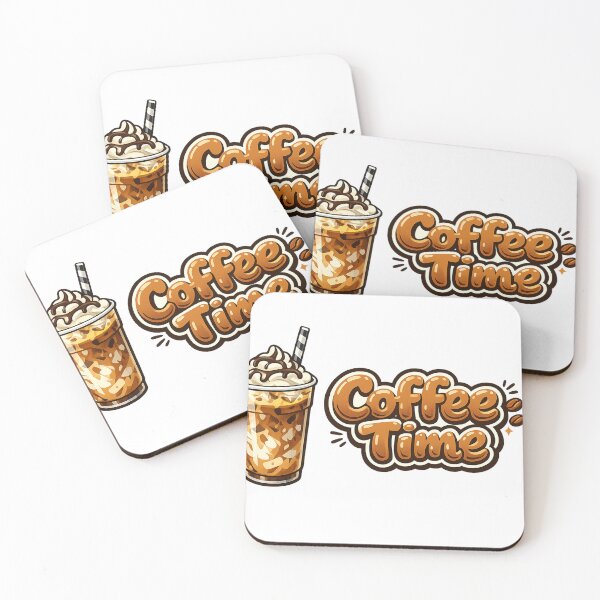 Item preview, CoffeeTime – Iced Coffee Bubble Letter Design designed and sold by Gletschie.