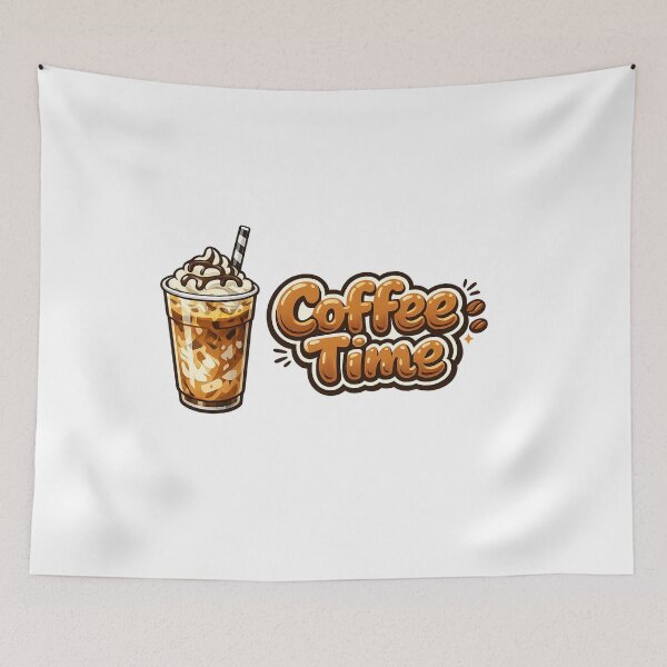 Item preview, CoffeeTime – Iced Coffee Bubble Letter Design designed and sold by Gletschie.