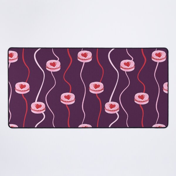 Item preview, Painterly Heart Topped Macaron and Curvy Stripes Deep Purple designed and sold by JasmineGDesigns.
