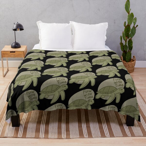 Item preview, Flow With Time Sea Turtle Illustration designed and sold by OuSfian1.