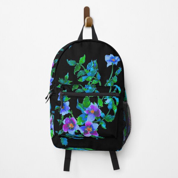 Item preview, Vintage blue and purple roses, floral watercolor painting designed and sold by hollycooper.