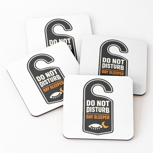 Item preview, Do Not Disturb Day Sleeper Shirt — Night Shift Worker Humor — Minimalist Sign Design designed and sold by HubCreates.