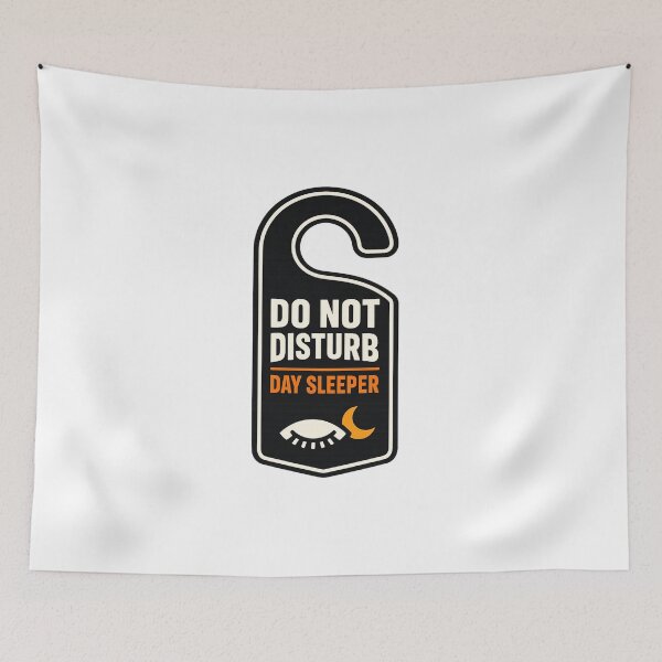 Item preview, Do Not Disturb Day Sleeper Shirt — Night Shift Worker Humor — Minimalist Sign Design designed and sold by HubCreates.