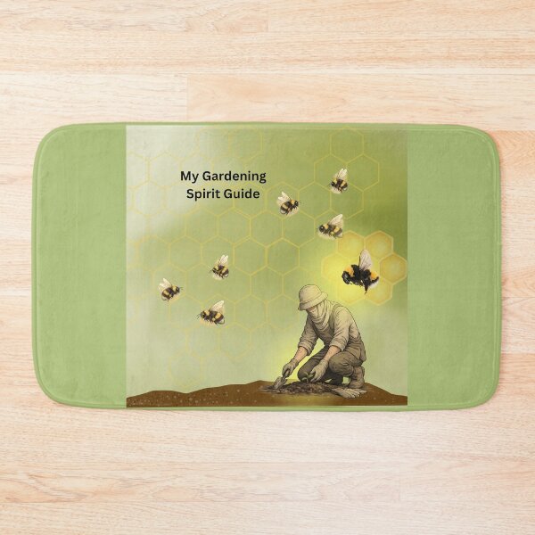 Item preview, Gardening Spirit Guide Bee – GeoWild Nature Art designed and sold by GeoWild Designs.