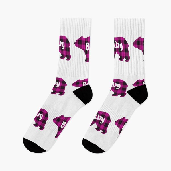 Item preview, Pink Baby Bear design - country classic Pink and Black buffalo plaid pattern designed and sold by hollycooper.