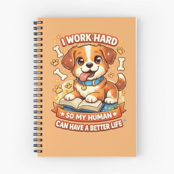 Item preview, I Work Hard So My Human Can Have a Better Life – Funny Puppy Tee designed and sold by Dollette Heaven.