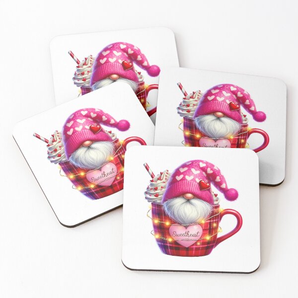 Item preview, Sweetheart Valentine Pink Gnome - Cute Romantic Heart & Nordic Love Design designed and sold by FuzionRaptor.