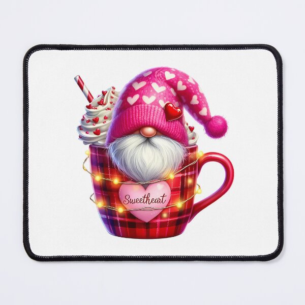 Item preview, Sweetheart Valentine Pink Gnome - Cute Romantic Heart & Nordic Love Design designed and sold by FuzionRaptor.