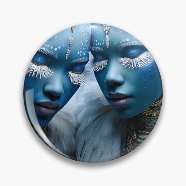 Item preview, Enigmatic Duality Ethereal Blue Beauties in Harmony designed and sold by Artessie.