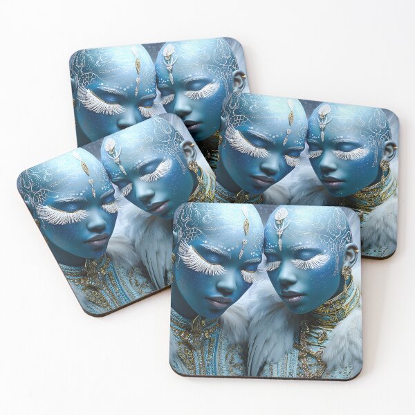Item preview, Enigmatic Duality Ethereal Blue Beauties in Harmony designed and sold by Artessie.