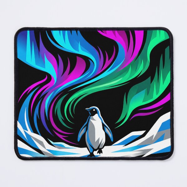 Item preview, Nihilistic Penguin Under Aurora Borealis designed and sold by KuroAtelier.