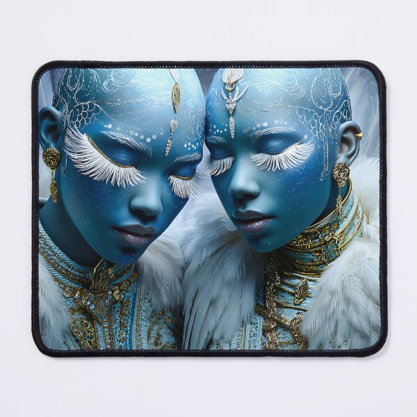 Item preview, Enigmatic Duality Ethereal Blue Beauties in Harmony designed and sold by Artessie.