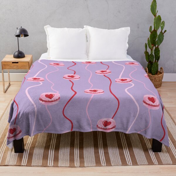 Item preview, Painterly Heart Topped Macaron and Curvy Stripes Light Purple designed and sold by JasmineGDesigns.