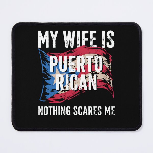 Item preview, My Wife is Puerto Rican Nothing Scares Me T-Shirt - Funny Puerto Rico Pride Gift designed and sold by Maniutek.