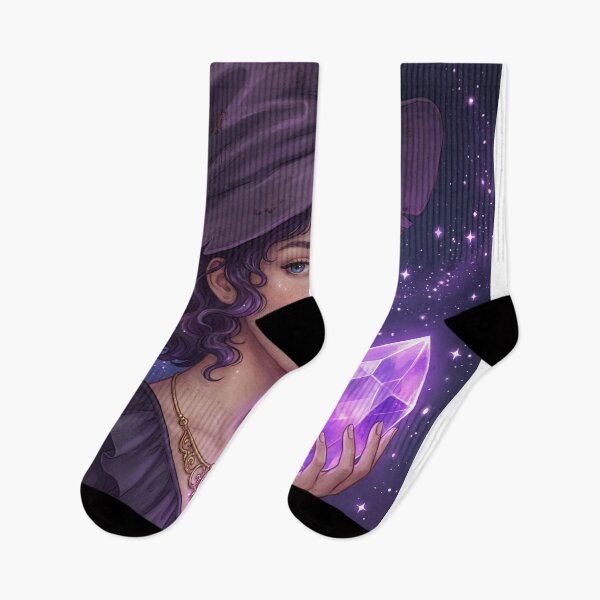 Item preview, Celestial Witch and the Amethyst Shard designed and sold by AbstractAuraArt.