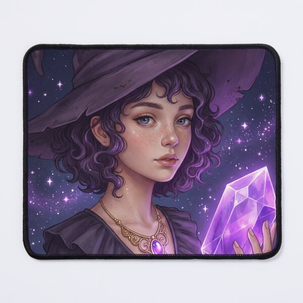 Item preview, Celestial Witch and the Amethyst Shard designed and sold by AbstractAuraArt.