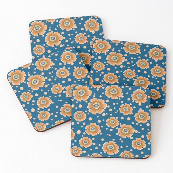 Item preview, Retro Garden Blossom and Dot Scatter designed and sold by phatlizzardart.