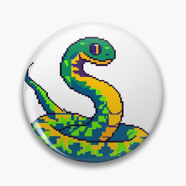 Item preview, Colorful Pixel Snake  designed and sold by DesignbyAnnaM.