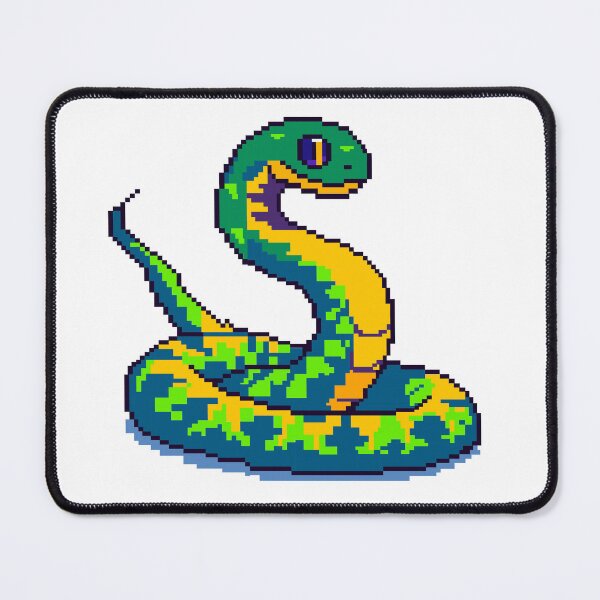 Item preview, Colorful Pixel Snake designed and sold by DesignbyAnnaM.