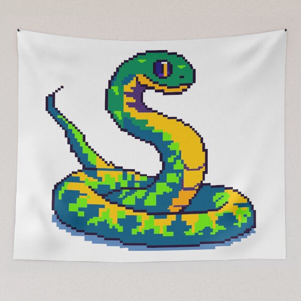 Item preview, Colorful Pixel Snake  designed and sold by DesignbyAnnaM.