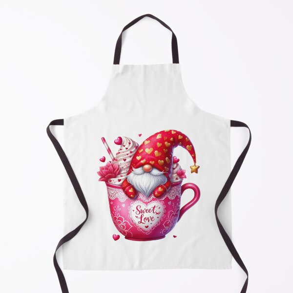 Item preview, Sweet Love Valentine Pink Gnome - Cute Romantic Heart & Nordic Forest Love Art designed and sold by FuzionRaptor.