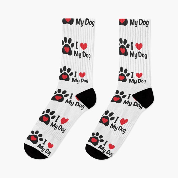 Item preview, I ❤️ My Dog – Paw Print Whimsical Design designed and sold by ANiyati.