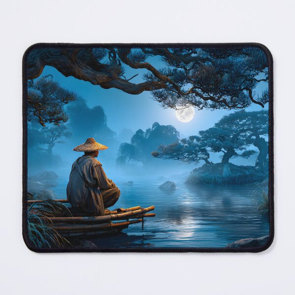 Item preview, Serene Moonlit Reflection Over Tranquil Waters designed and sold by Artessie.