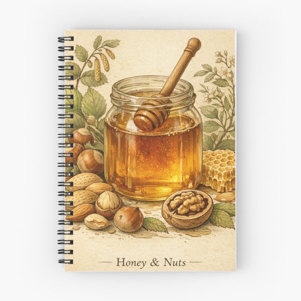 Item preview, Vintage Honey and Nuts Botanical Print – Rustic Farmhouse Kitchen Wall Art designed and sold by Darlin8888.