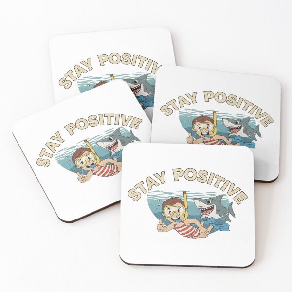 Item preview, Stay Positive – Retro Snorkeling Dark Humor Graphic 5 designed and sold by FlamaC.