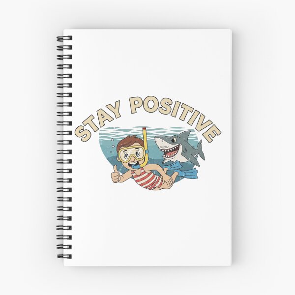 Artikelvorschau, Bleib positiv – Retro-Schnorchel-Grafik mit schwarzem Humor 5 entworfen und verkauft von FlamaC.