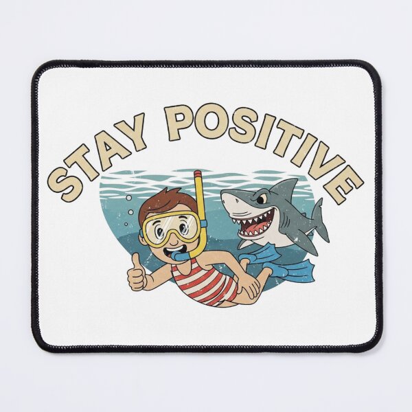Item preview, Stay Positive – Retro Snorkeling Dark Humor Graphic 5 designed and sold by FlamaC.