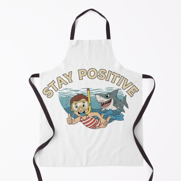 Item preview, Stay Positive – Retro Snorkeling Dark Humor Graphic 5 designed and sold by FlamaC.