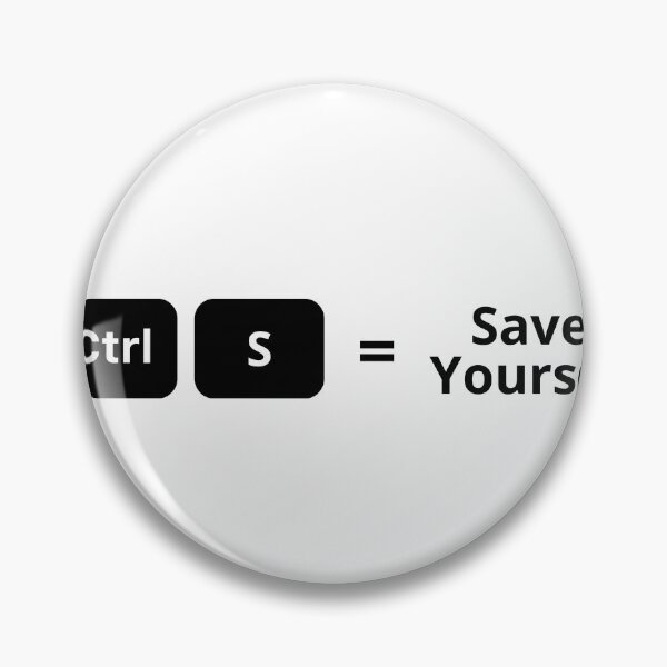 Item preview, Ctrl S- Save Yourself Minimalist Keyboard Shortcut Design designed and sold by DomKo10.