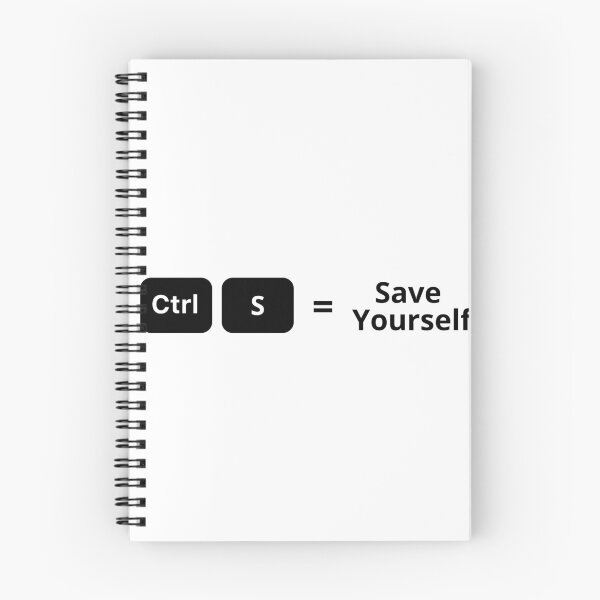 Item preview, Ctrl S- Save Yourself Minimalist Keyboard Shortcut Design designed and sold by DomKo10.