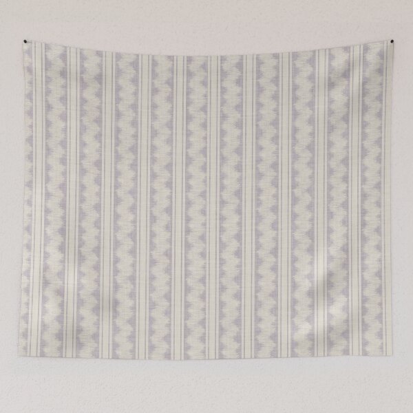 Item preview, Linear Ikat Zig Zag and Stripes with Linen Texture Light Lilac Purple designed and sold by JasmineGDesigns.