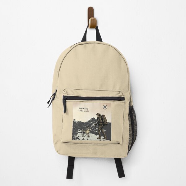 Item preview, Hiking Spirit Guide Wolf – GeoWild Wilderness Art designed and sold by GeoWild Designs.