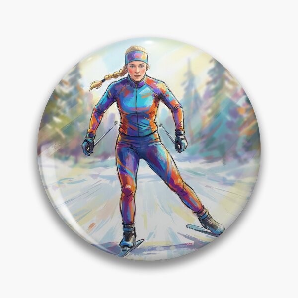 Item preview, Female Nordic Skier designed and sold by M-Y-A-R-T-.