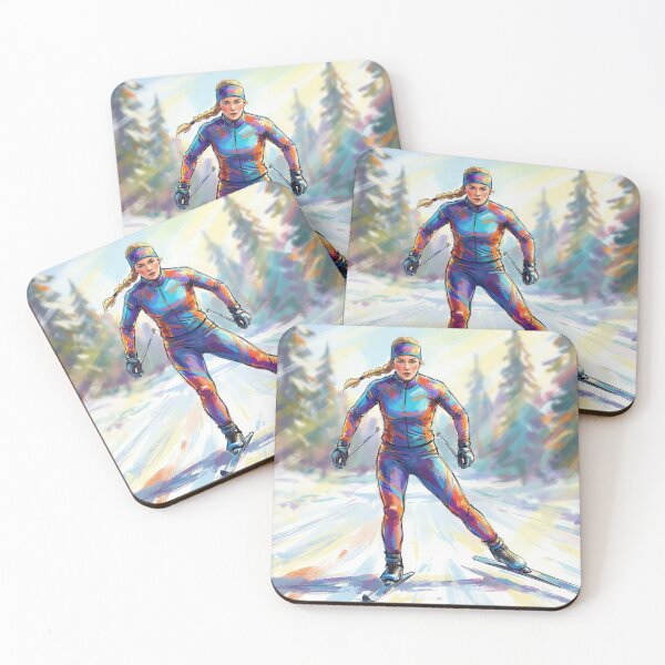 Item preview, Female Nordic Skier designed and sold by M-Y-A-R-T-.