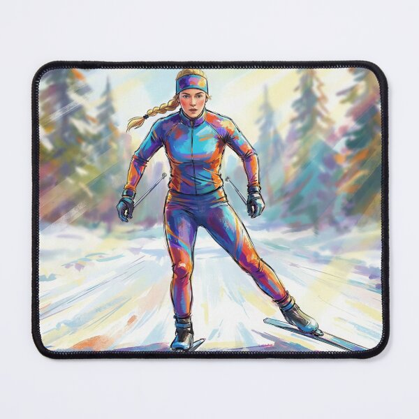 Item preview, Female Nordic Skier designed and sold by M-Y-A-R-T-.