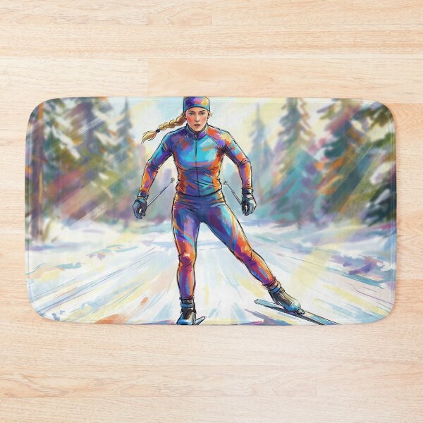 Item preview, Female Nordic Skier designed and sold by M-Y-A-R-T-.
