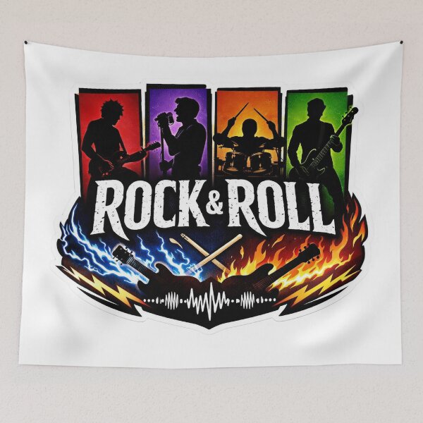 Item preview, Rock & Roll Fire Neon Band designed and sold by lorand-designs.
