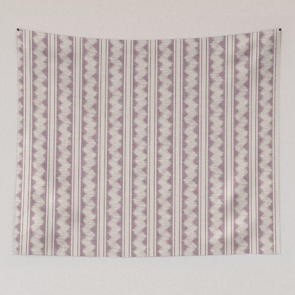 Item preview, Linear Ikat Zig Zag and Stripes with Linen Texture Rose Gold Pink Purple designed and sold by JasmineGDesigns.