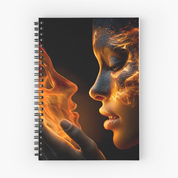 Item preview, Fiery Embrace of Abstract Human Emotions and Art designed and sold by Artessie.