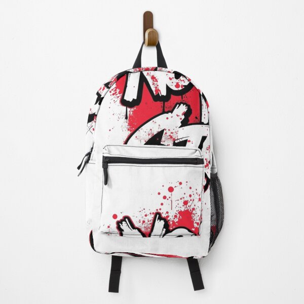 Item preview, No Risk No Story - Bold Red & White Distressed Street Art Typography designed and sold by PACS0011.