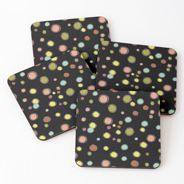 Item preview, Mid-Century Mod Embroidered Dots designed and sold by phatlizzardart.